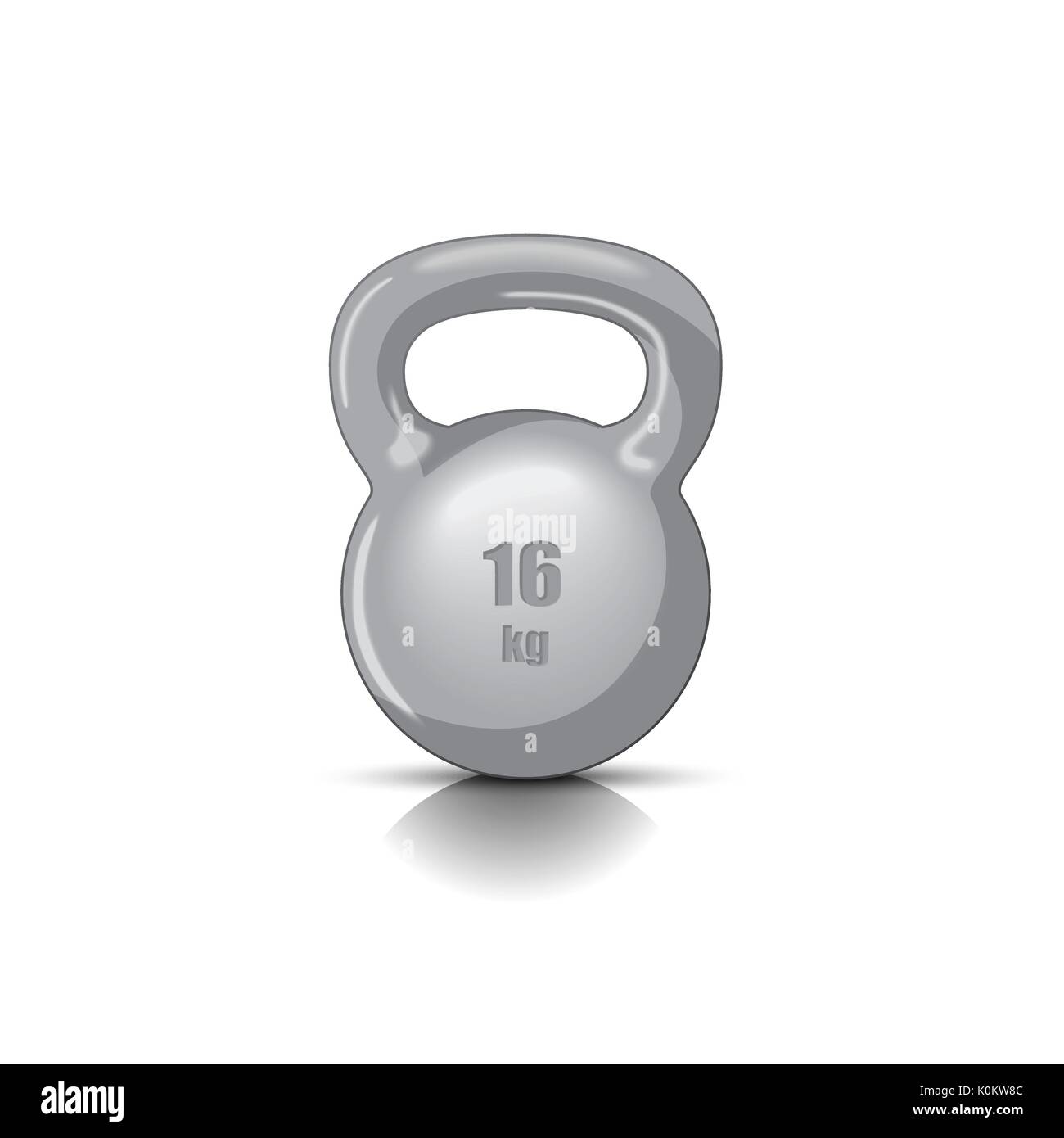 Kettlebell with handle Stock Vector Image & Art Alamy