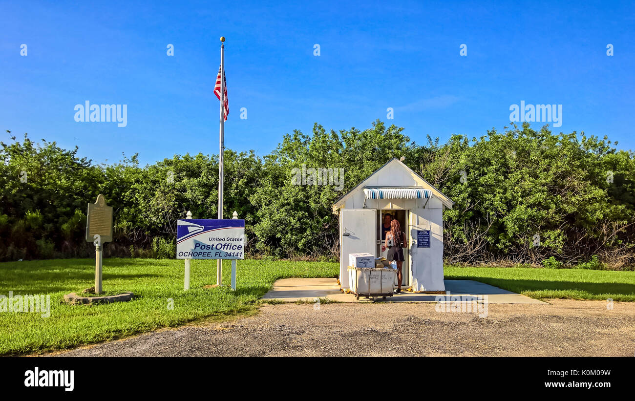 Smallest Post Office in the USA. Ochopee. Florida. USA Stock Photo Alamy