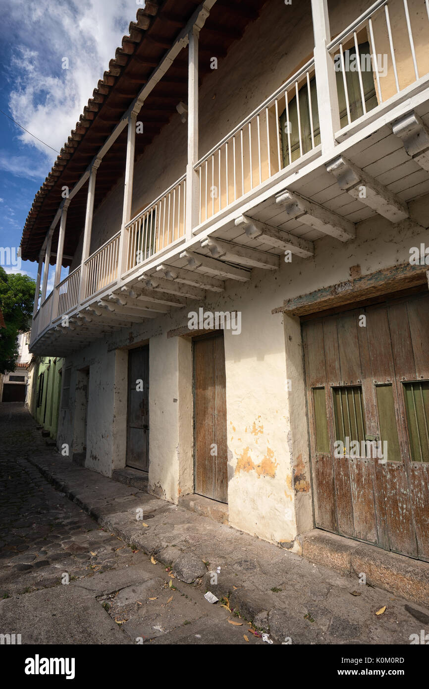 colonial building in the historic town of Honda, Tolima, Colombia Stock Photo