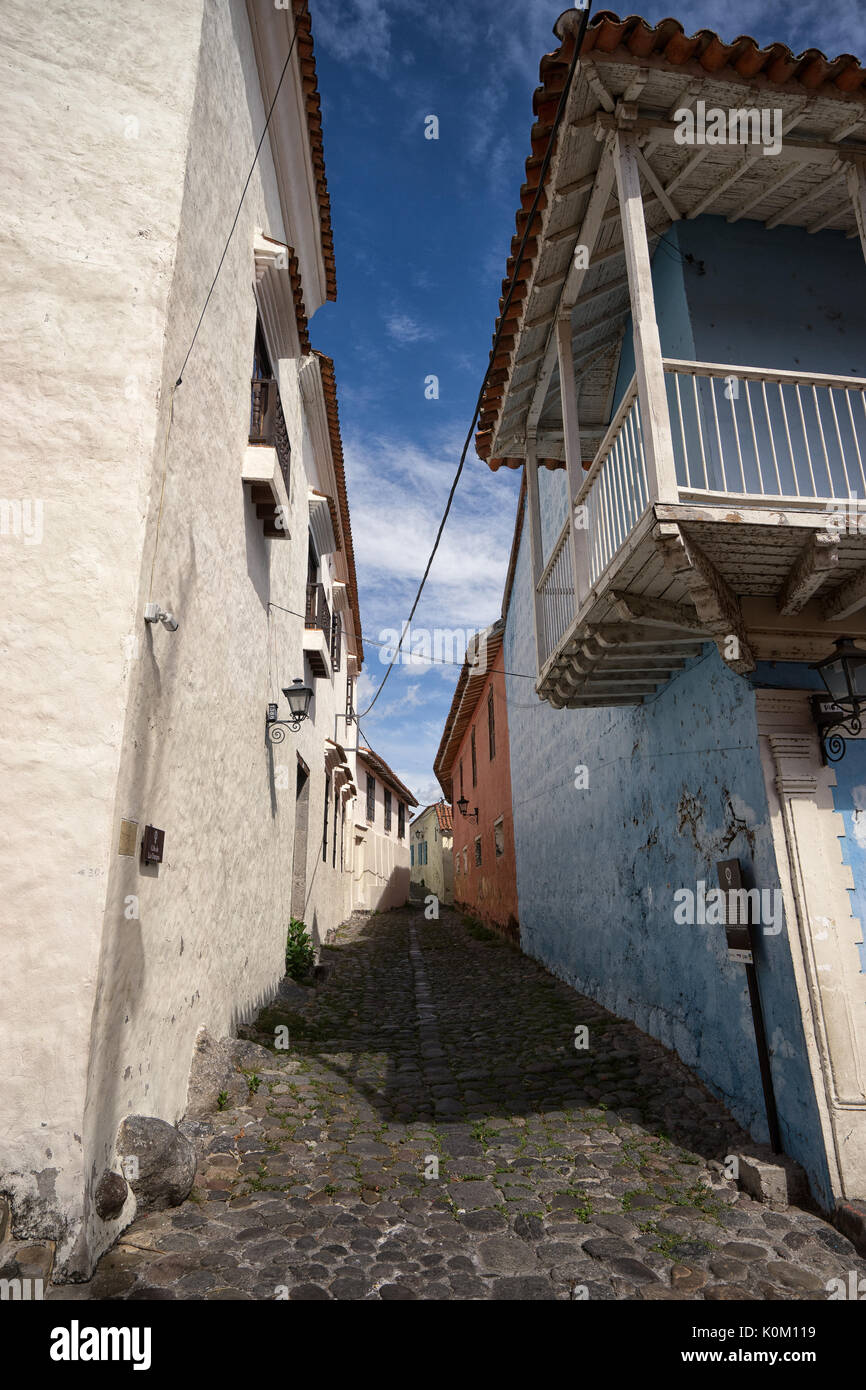 colonial architecture in Honda Colombia Stock Photo