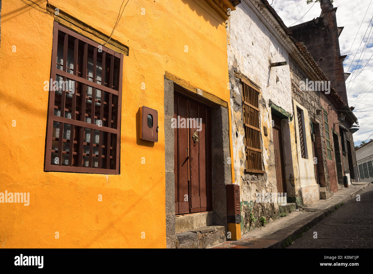 colonial architecture in Honda Colombia Stock Photo