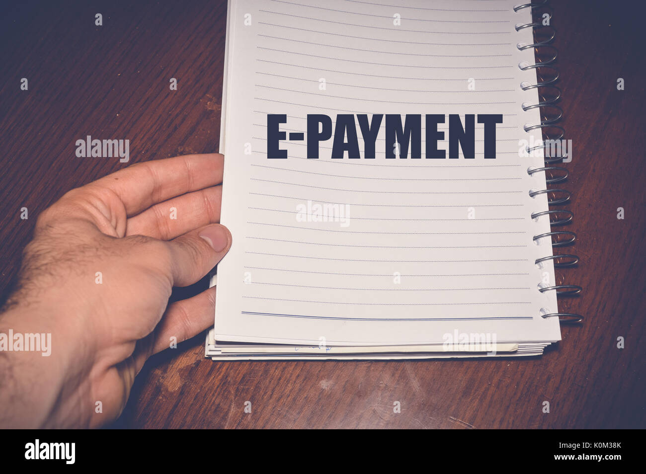 E-payment, technology concept background Stock Photo