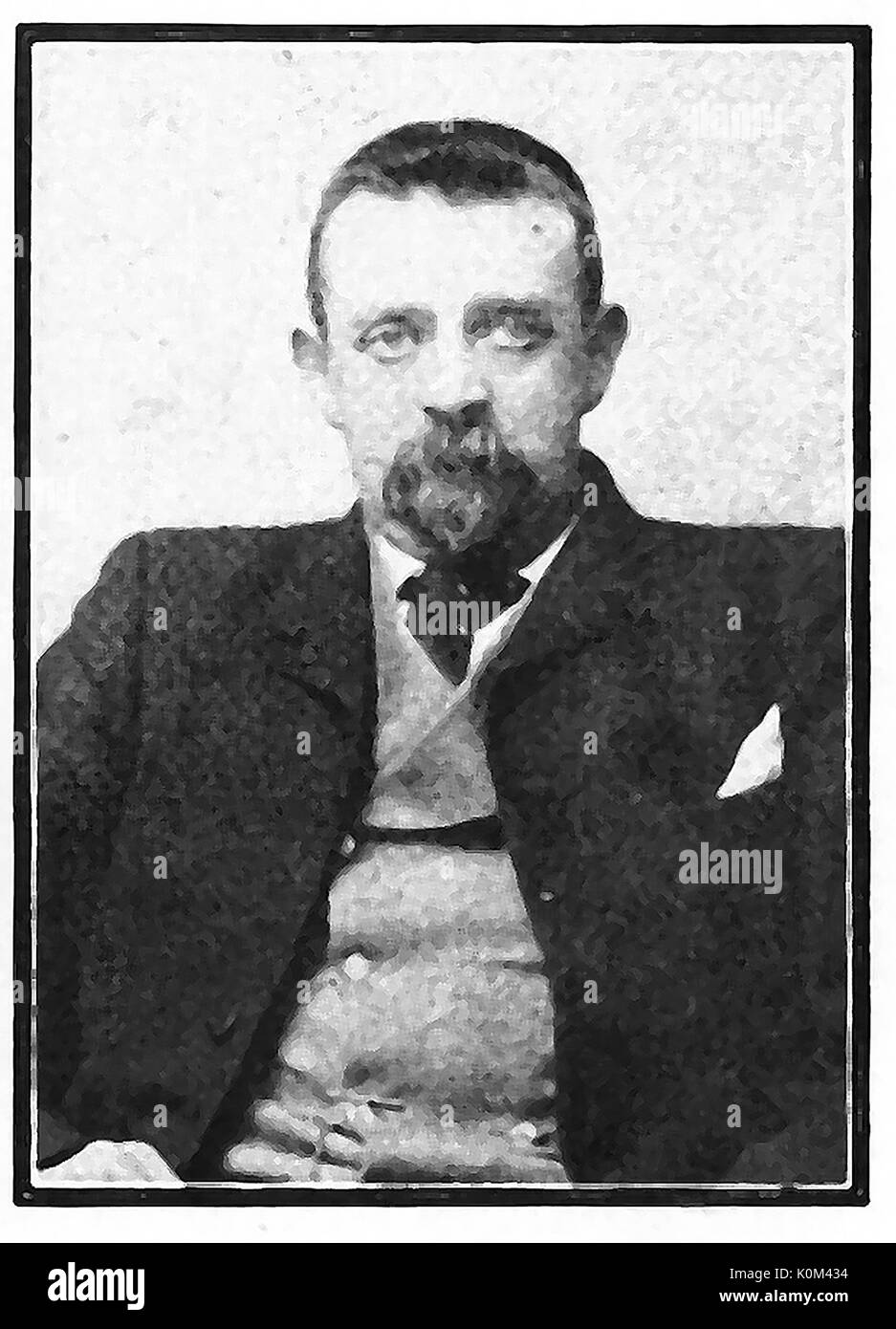 Portrait of William Henry Drew leader of the Manningham workers strike (Bradford UK) of 1892 Stock Photo