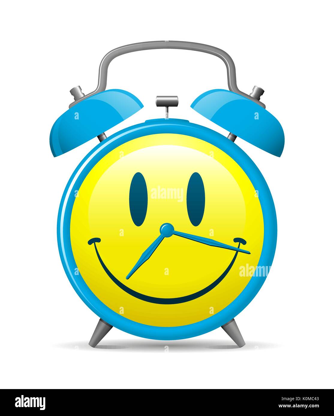 Smiley Clock Clip Art