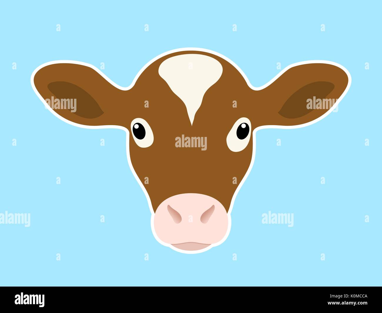 Calf cartoon hi-res stock photography and images - Alamy