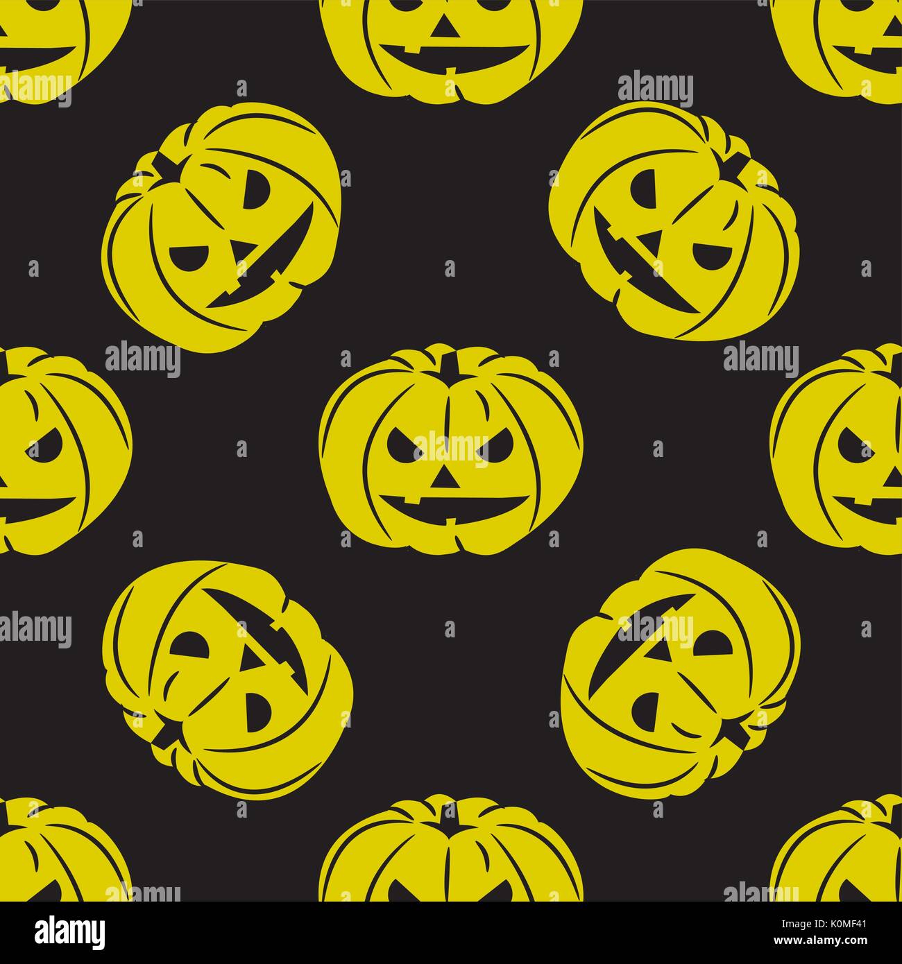 Halloween background with pumpkins, vector Stock Vector Image & Art - Alamy