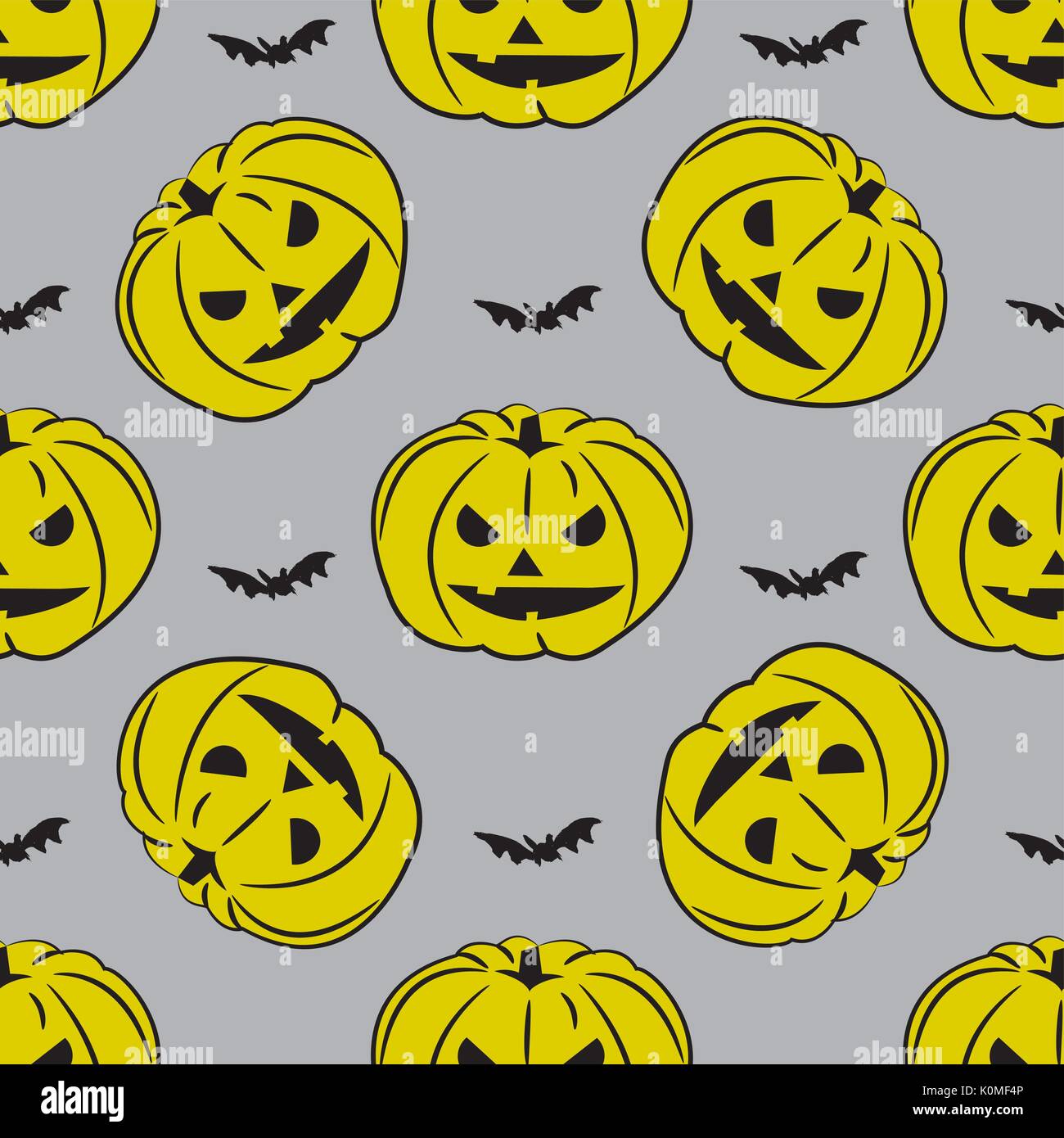 Halloween background with pumpkins, vector Stock Vector Image & Art - Alamy