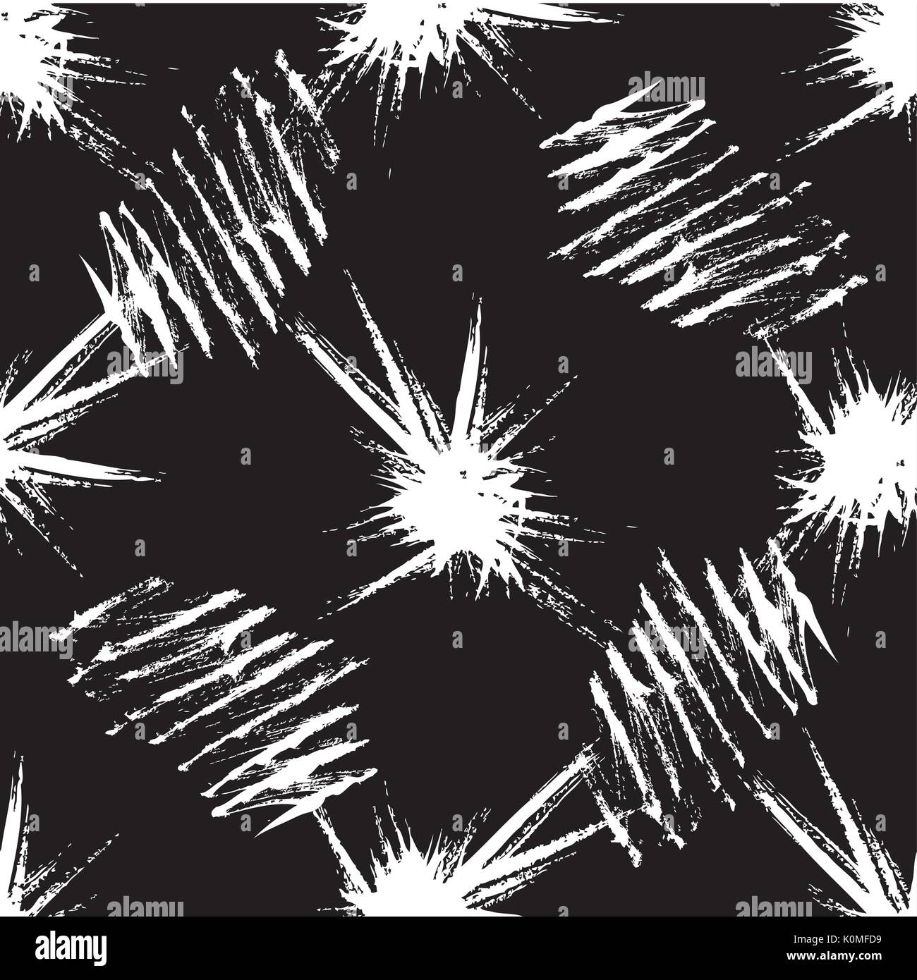 Vector seamless pattern. Abstract grunge texture with monochrome blots. Creative background with blots Stock Vector