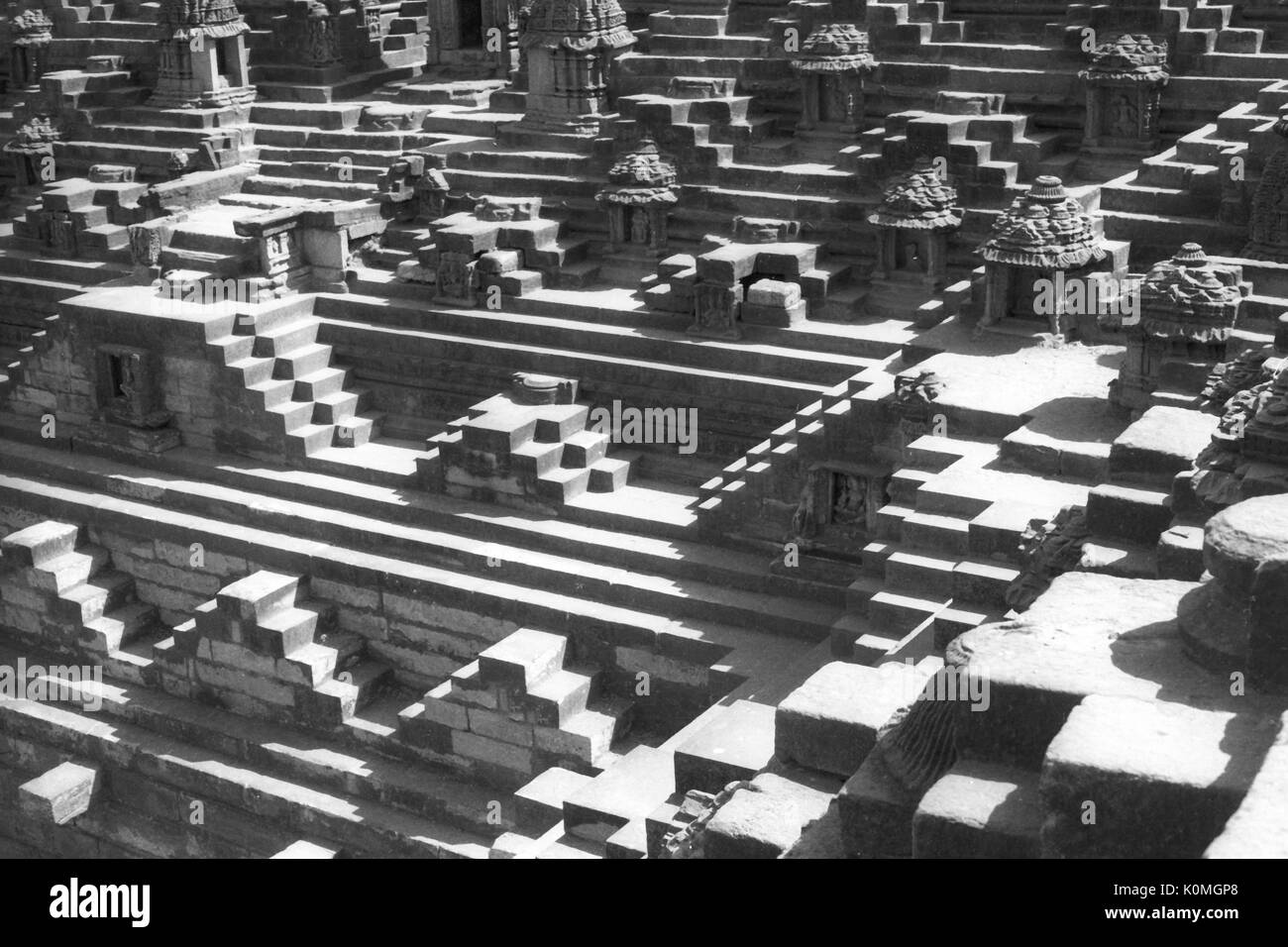 step modhera Hindu sun temple, Mehsana, Gujarat, India, Asia Stock Photo