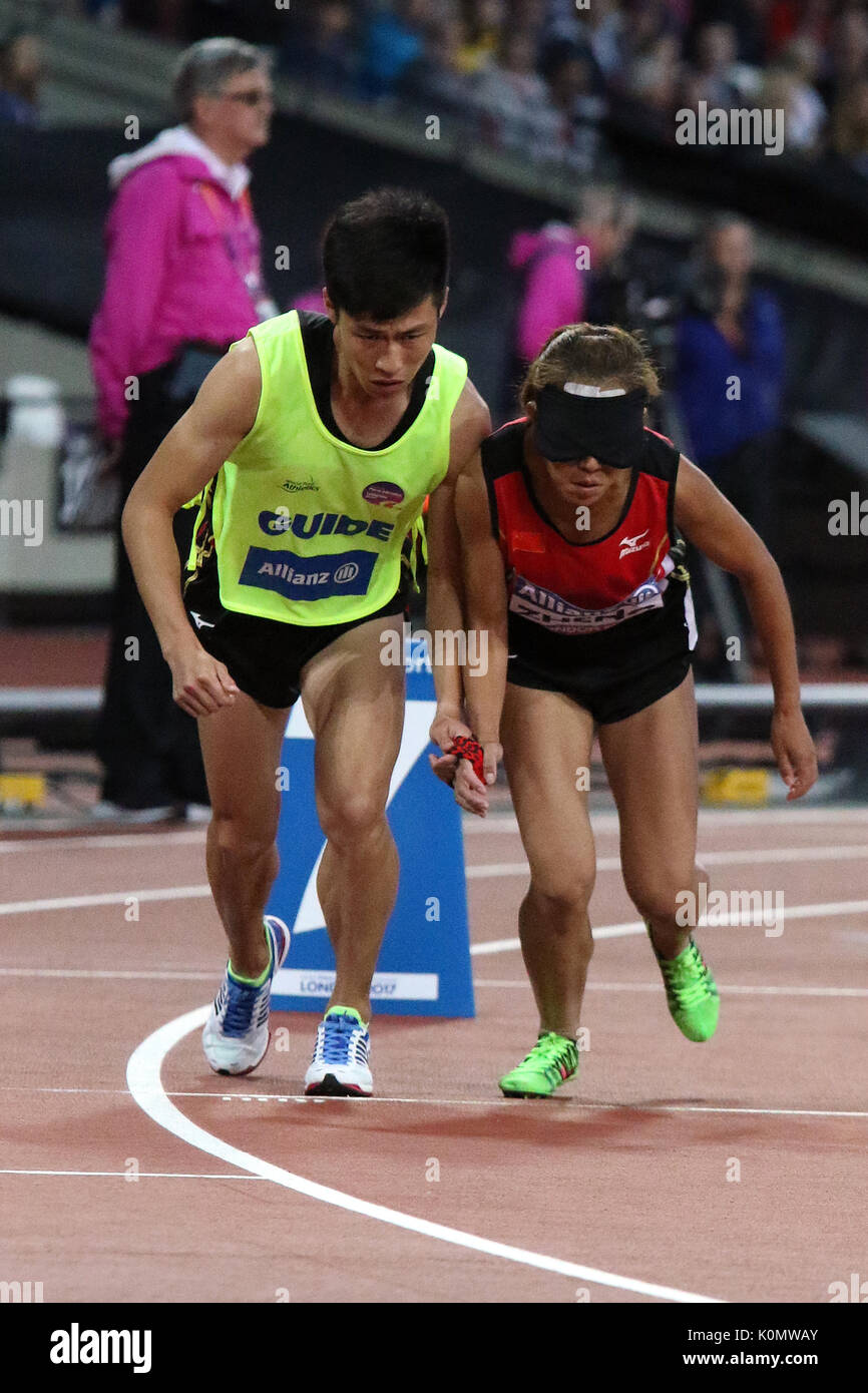 Jin ZHENG of China in the Women's 800 m T11 Final at the World Para ...