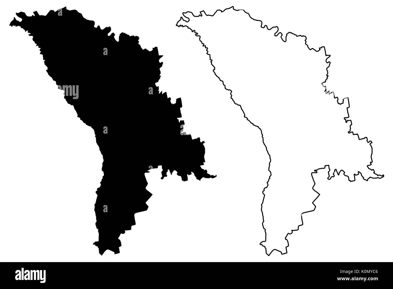Moldávia Vector Giz Desenho Mapa Isolado Sobre Fundo Branco Stock Vector by  ©sasquatch_anet 187669294