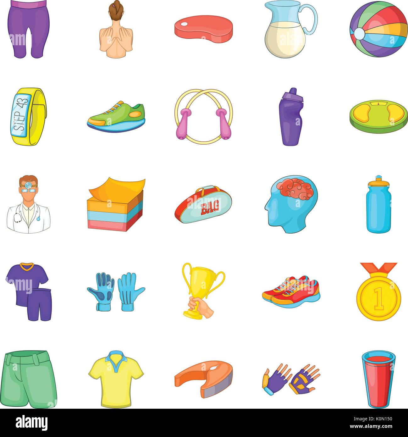 Suitability icons set, cartoon style Stock Vector Image & Art - Alamy