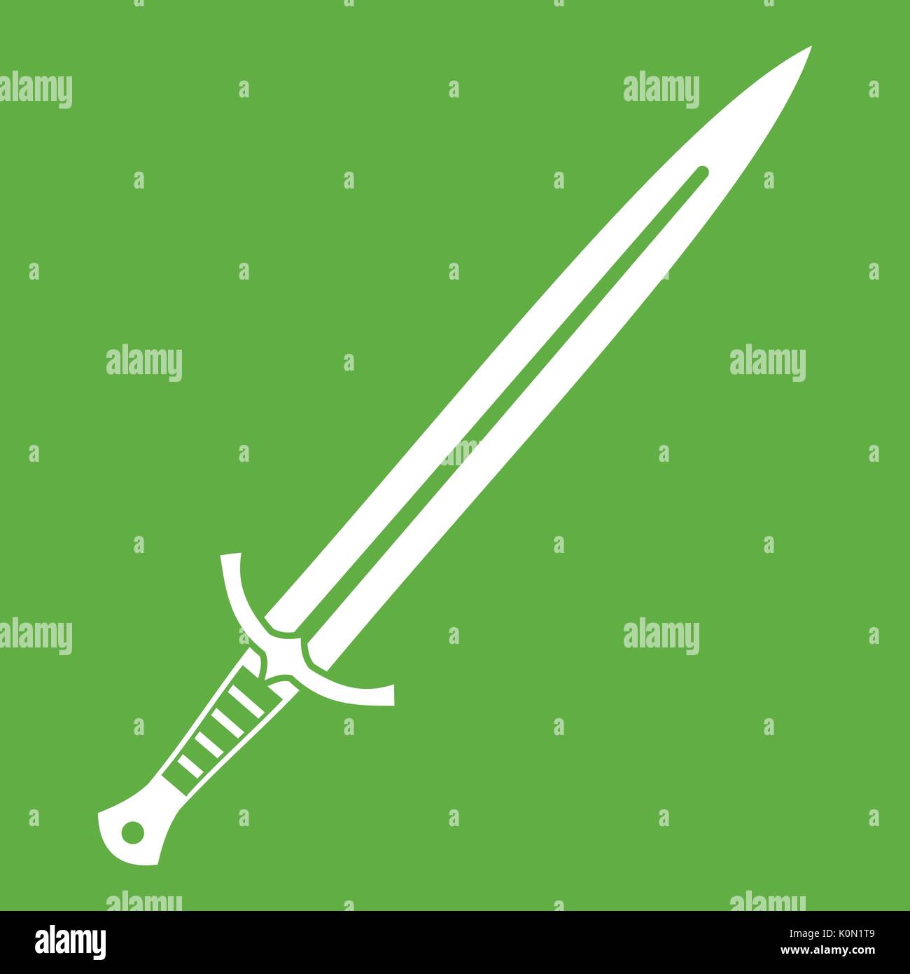 Long sword icon green Stock Vector Image & Art - Alamy