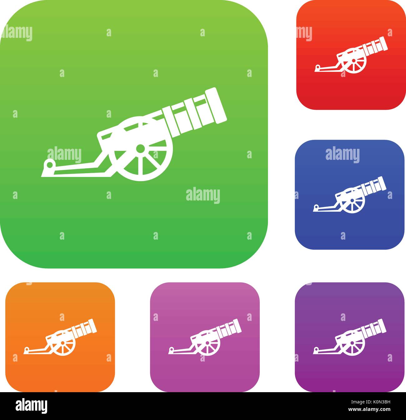 Cannon set collection Stock Vector Image & Art - Alamy