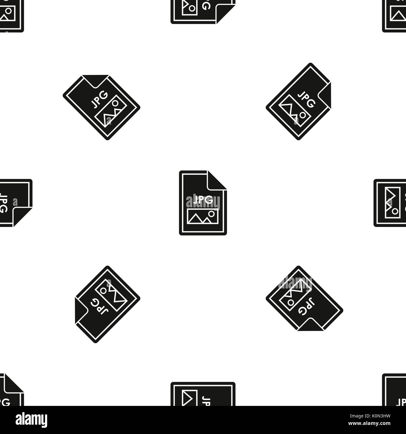 File JPG pattern seamless black Stock Vector