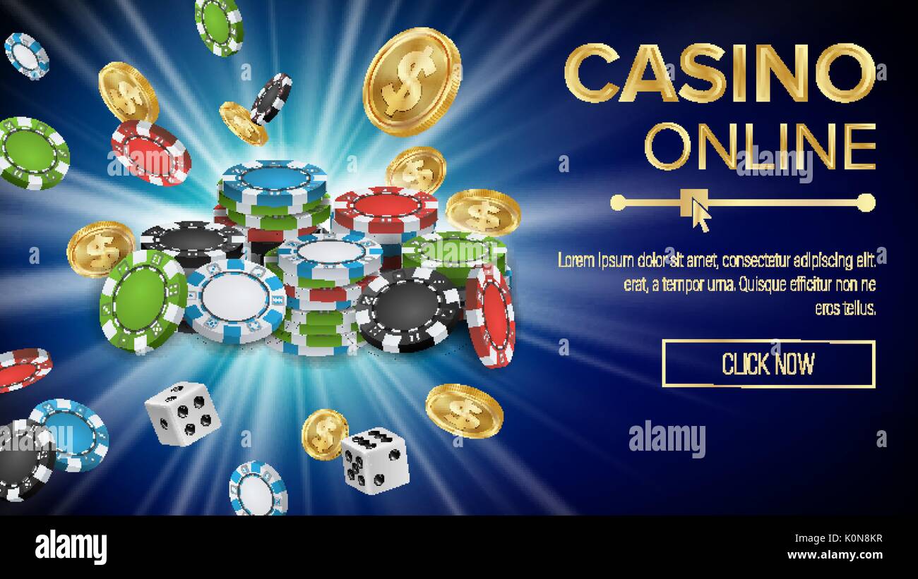 Casino Banner Vector Jackpot Casino Billboard Signage Marketing