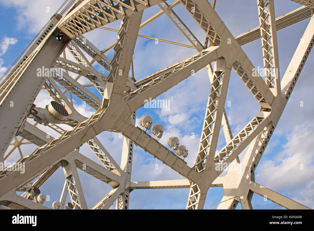 Clark Memorial Bridge or Second Street bridge connecting Louisville
