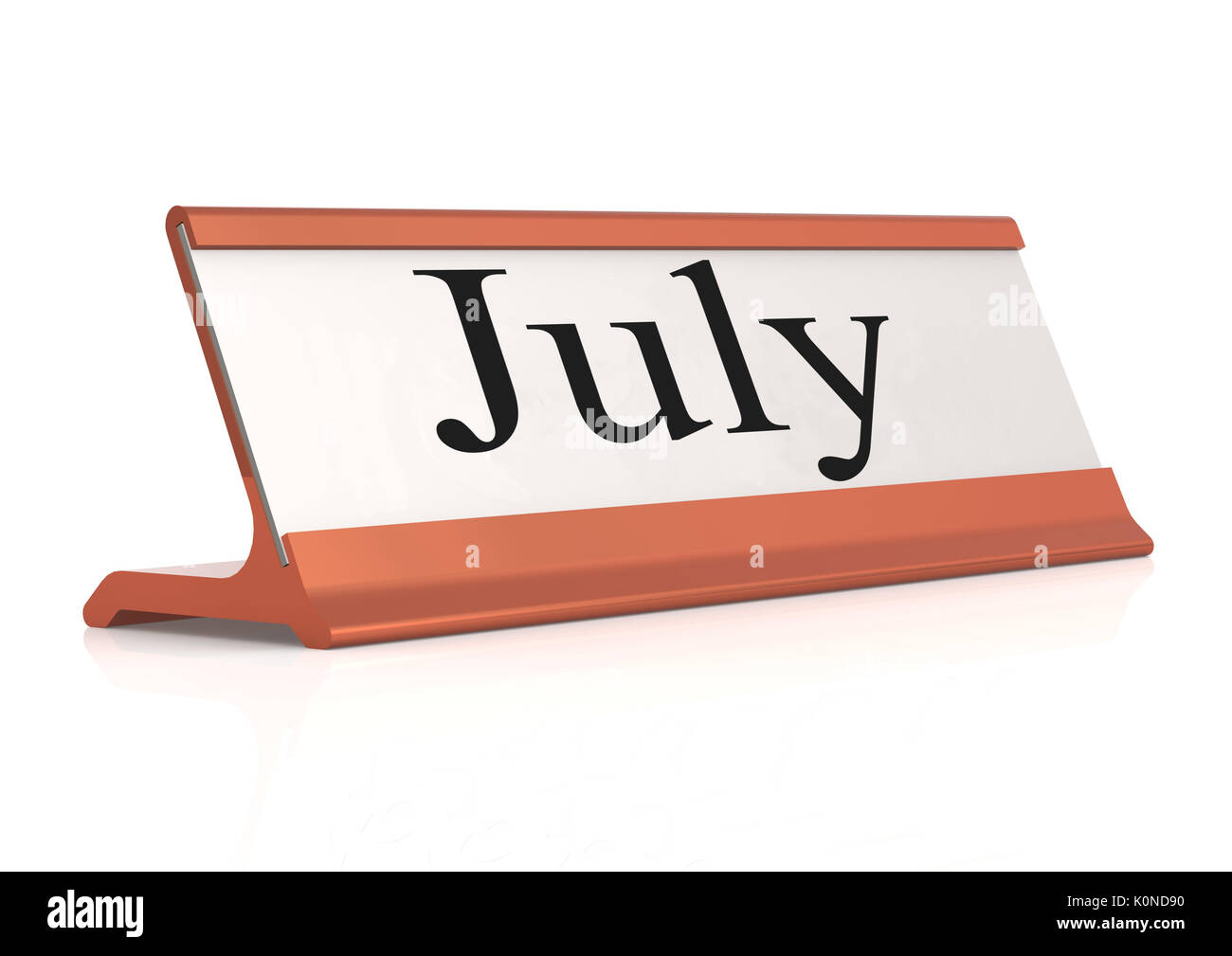 July table calendar 3d Cut Out Stock Images Pictures Alamy
