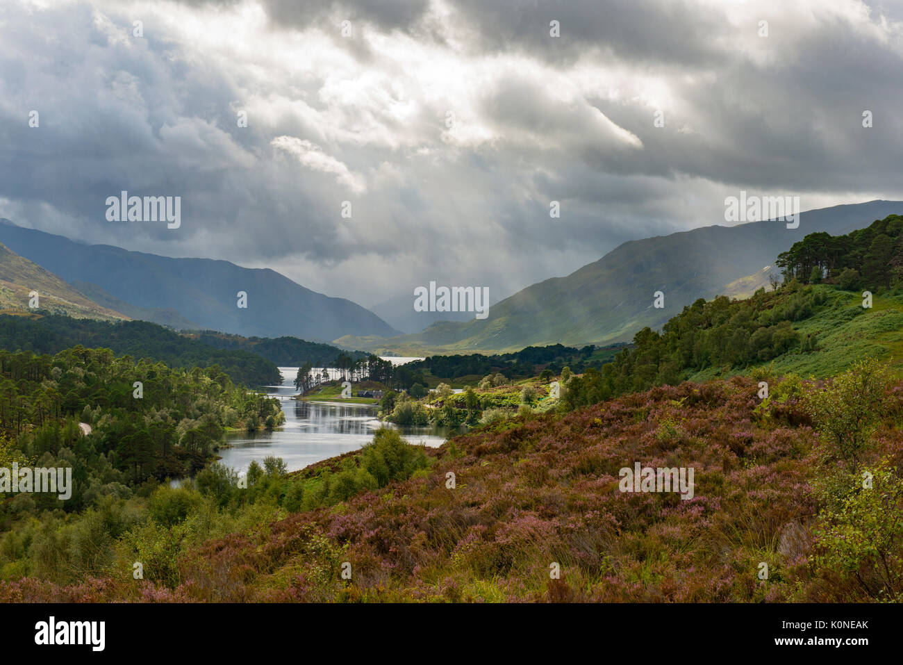 See Loch Affric, National Nature Reserve Glen Affric, Highlands,  Northwest Highlands, Schottland, Großbritannien, Stock Photo
