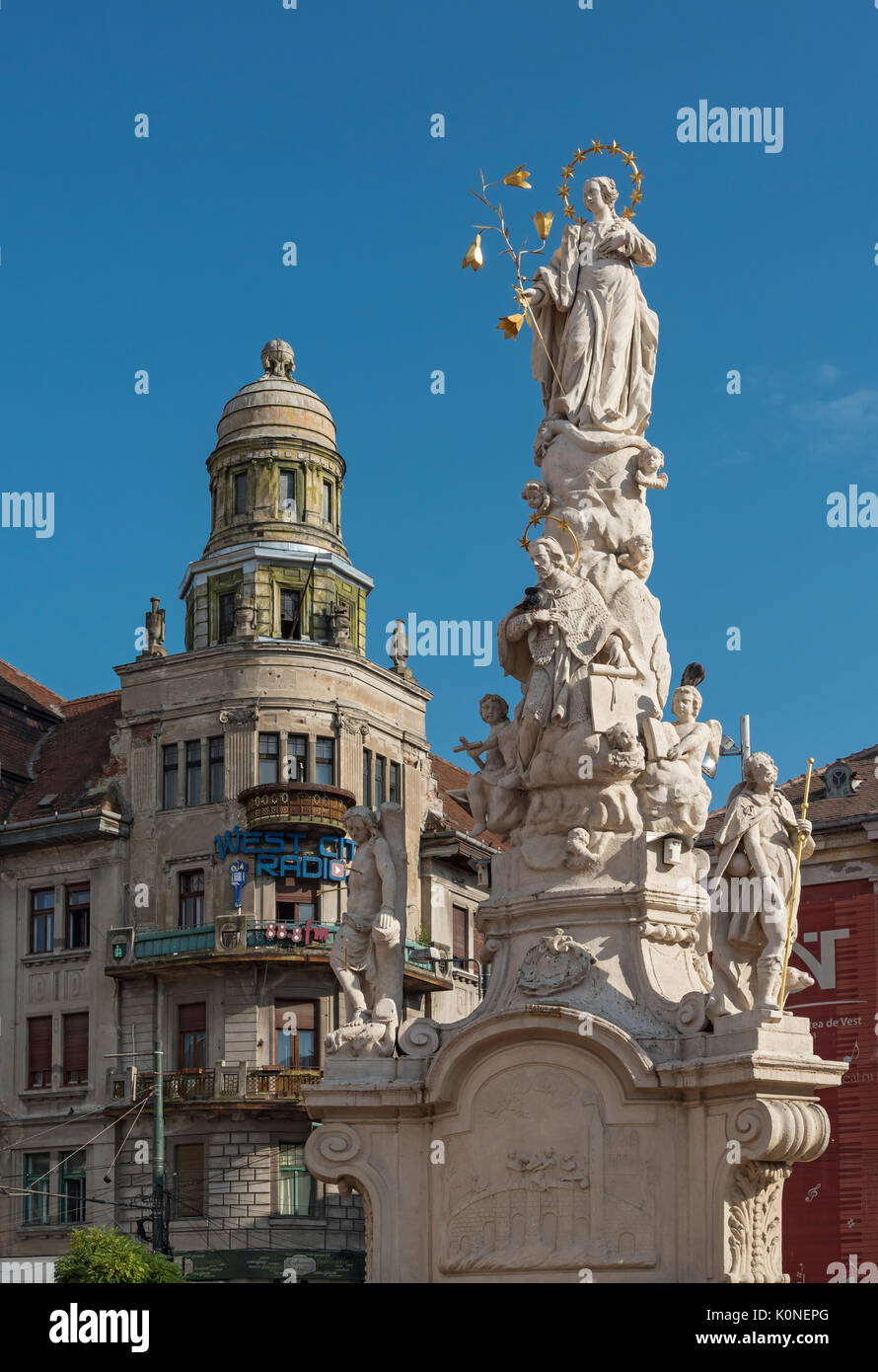 Statue of Virgin Mary and St. John of Nepomuk, Liberty Square, Piata