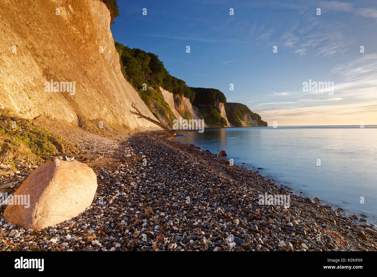 Germany, Mecklenburg-Western Pomerania, Jasmund National Park, Chalk coast at the Baltic Sea Stock Photo