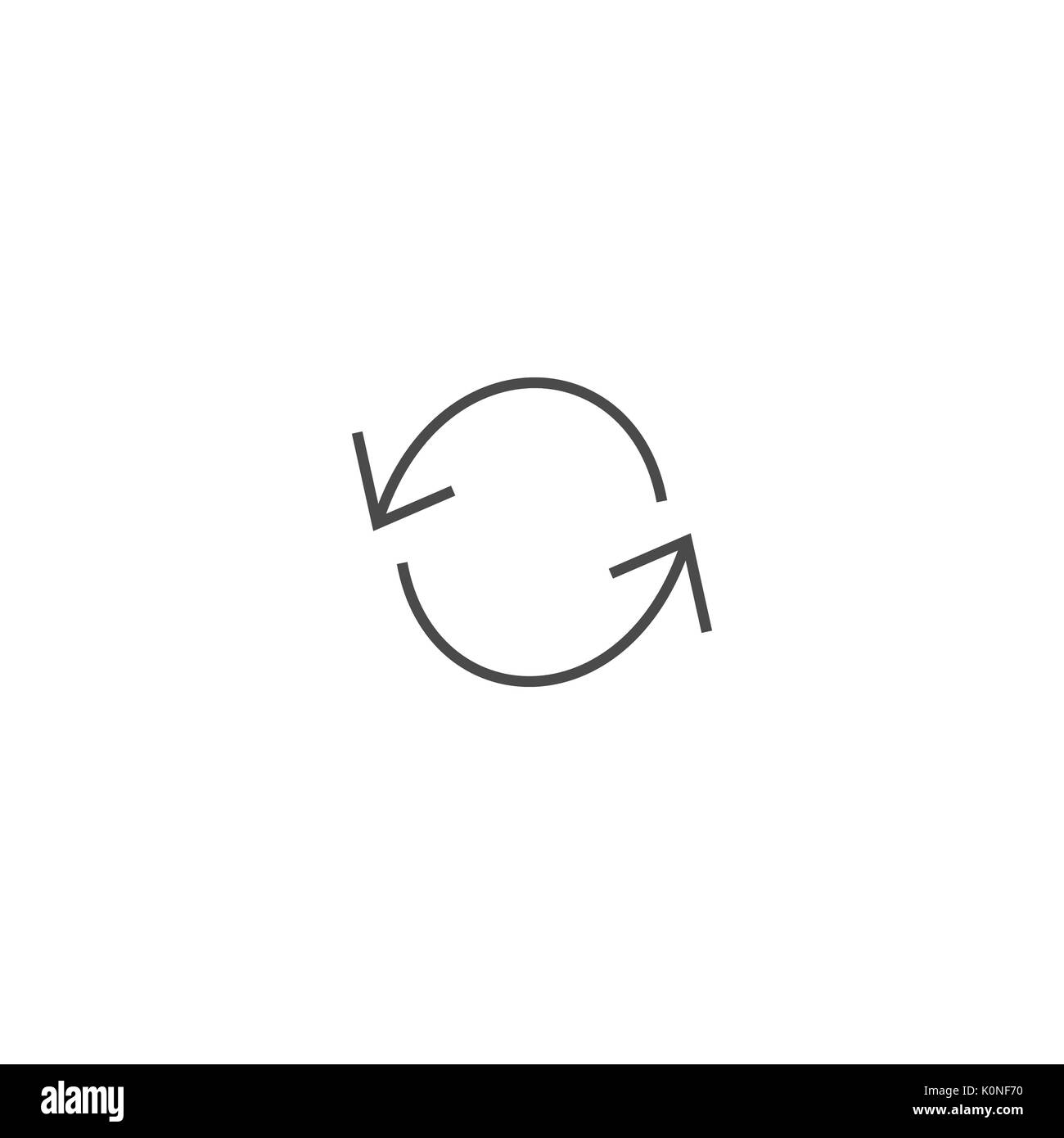 Recycling ecology thin line vector icon Stock Vector Image & Art - Alamy