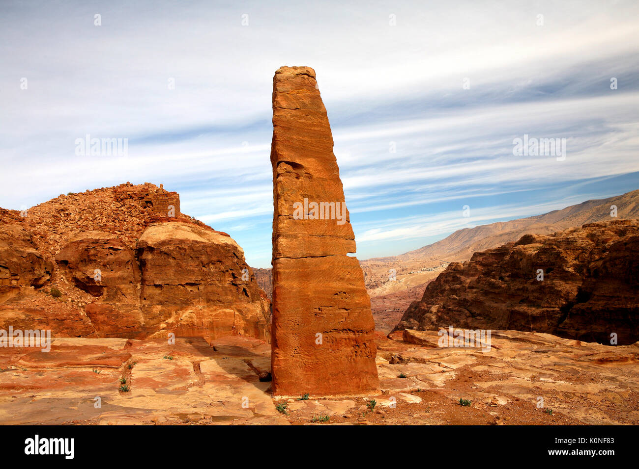 View from the High Place of Sacrifice, Petra, Jordan Stock Photo
