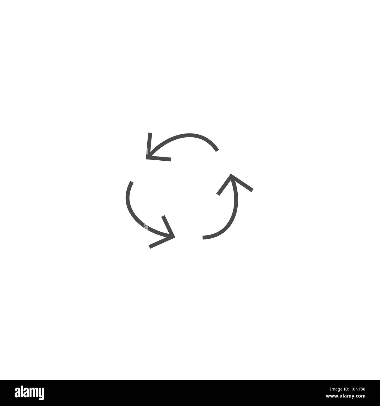 Recycling ecology thin line vector icon Stock Vector Image & Art - Alamy