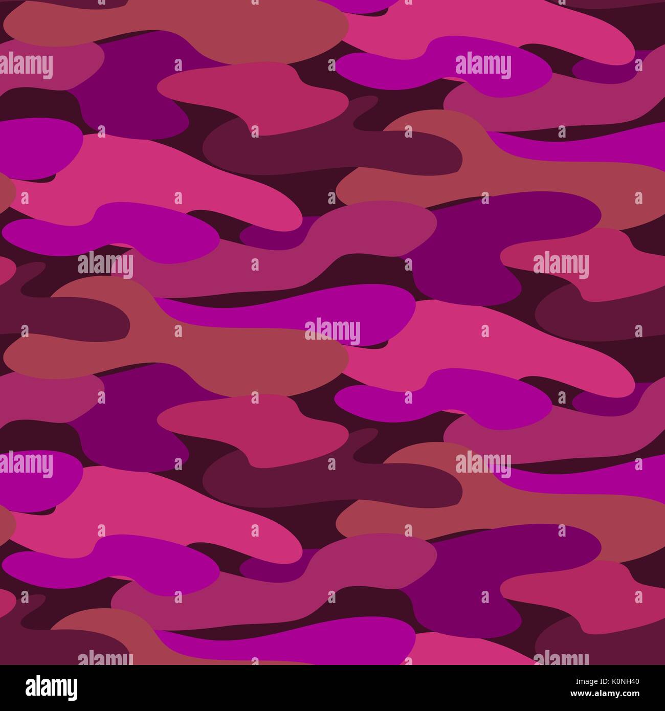 Pink camouflage seamless vector pattern. Stock Vector