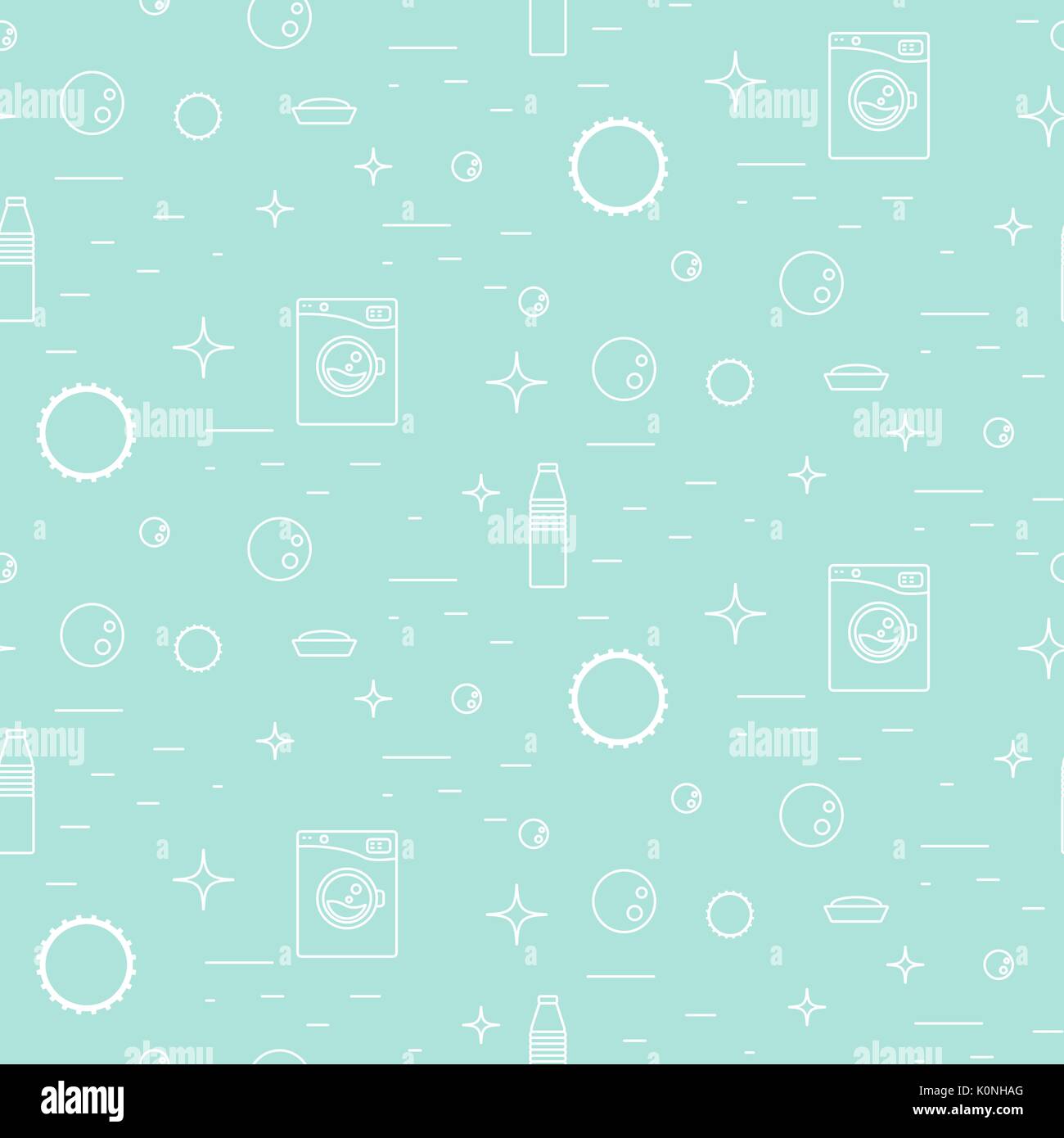 Seamless washing machine pattern hi-res stock photography and