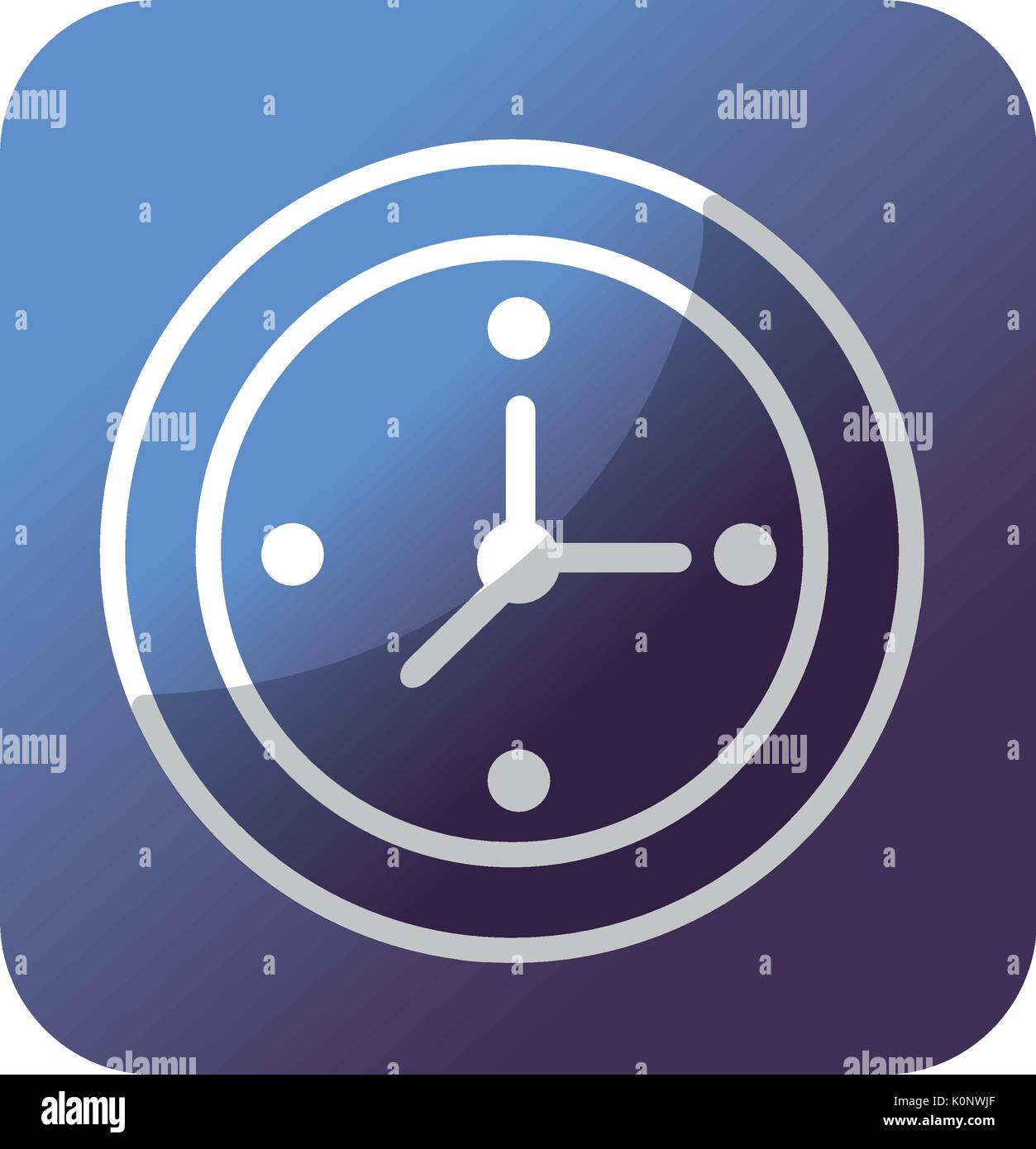 button wall clock to know hours time Stock Vector Image & Art - Alamy