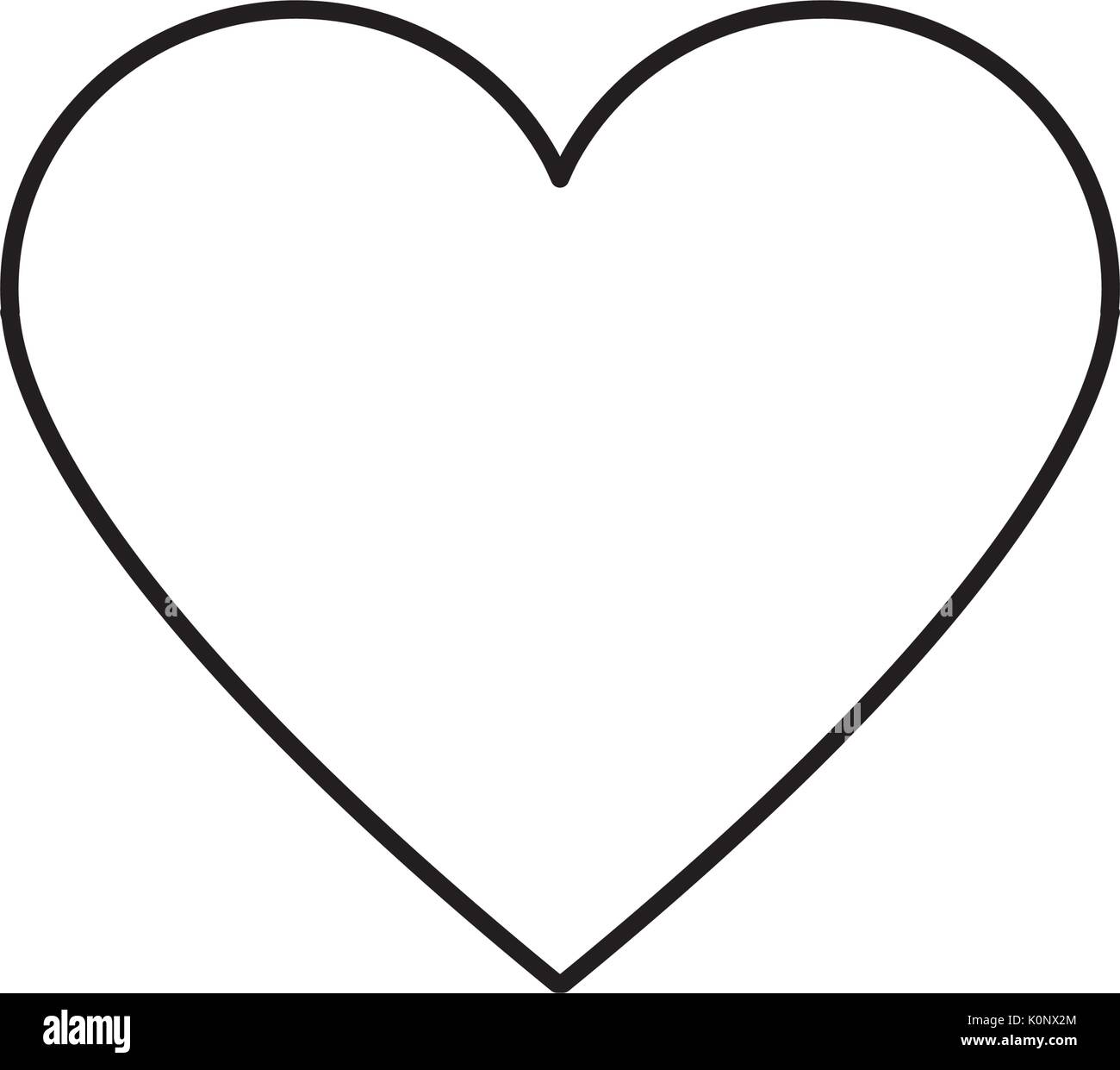 line heart love and romance symbol design Stock Vector Image & Art - Alamy
