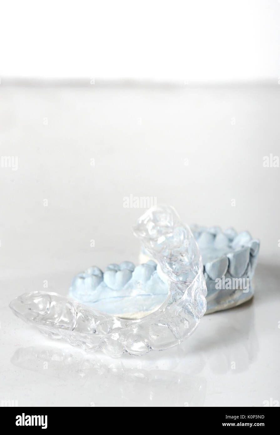 Silicone dental tray and mold isolated Stock Photo Alamy
