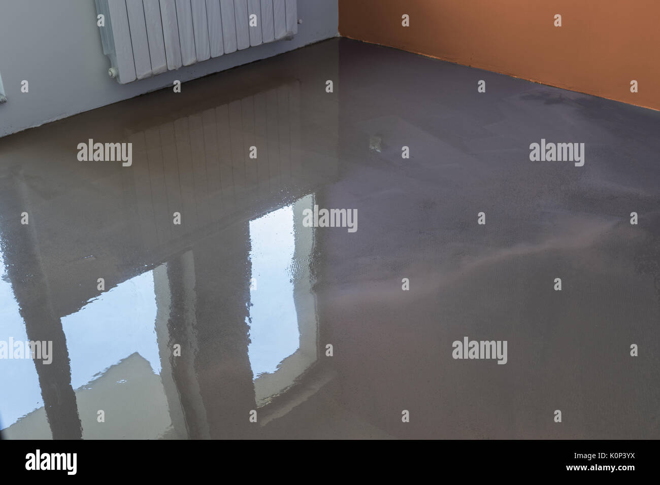 Interior Of Apartment Under Construction Floor Covering