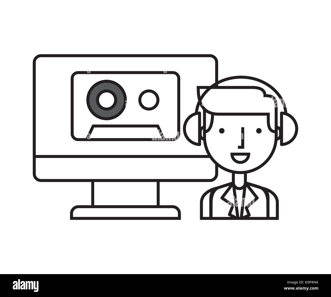 sound flat icon design Stock Vector Image & Art - Alamy