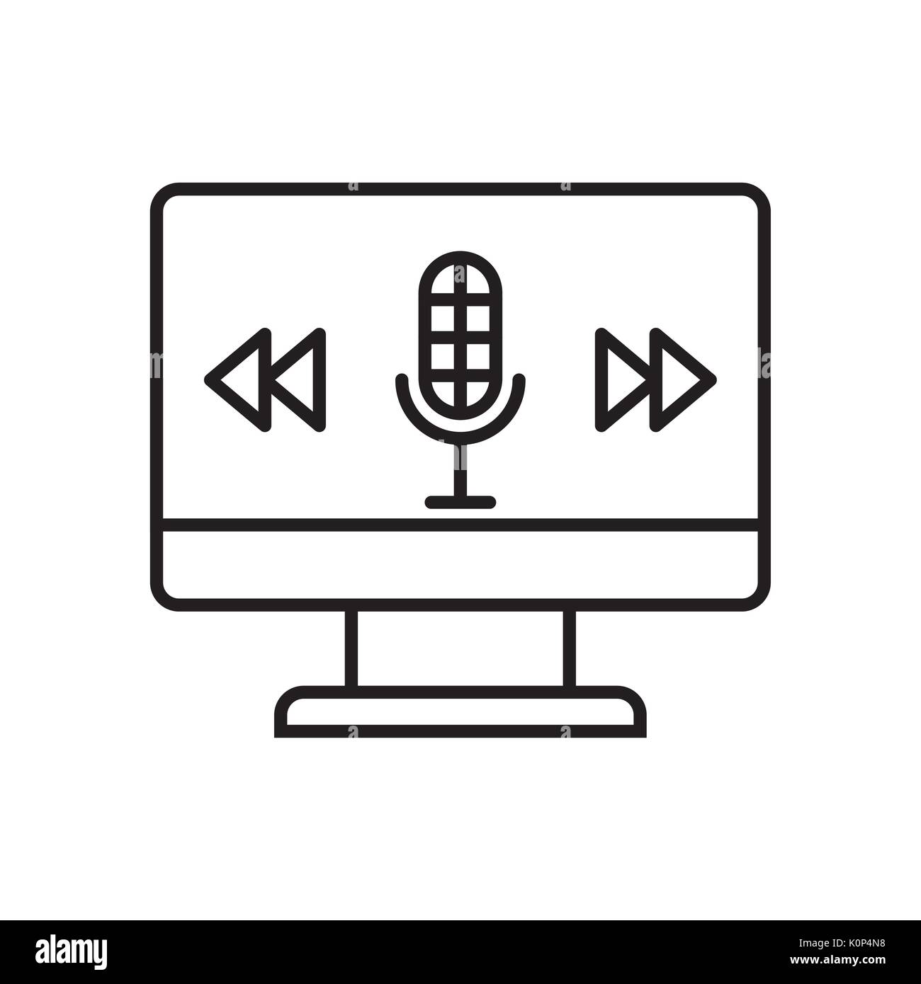 sound flat icon design Stock Vector Image & Art - Alamy