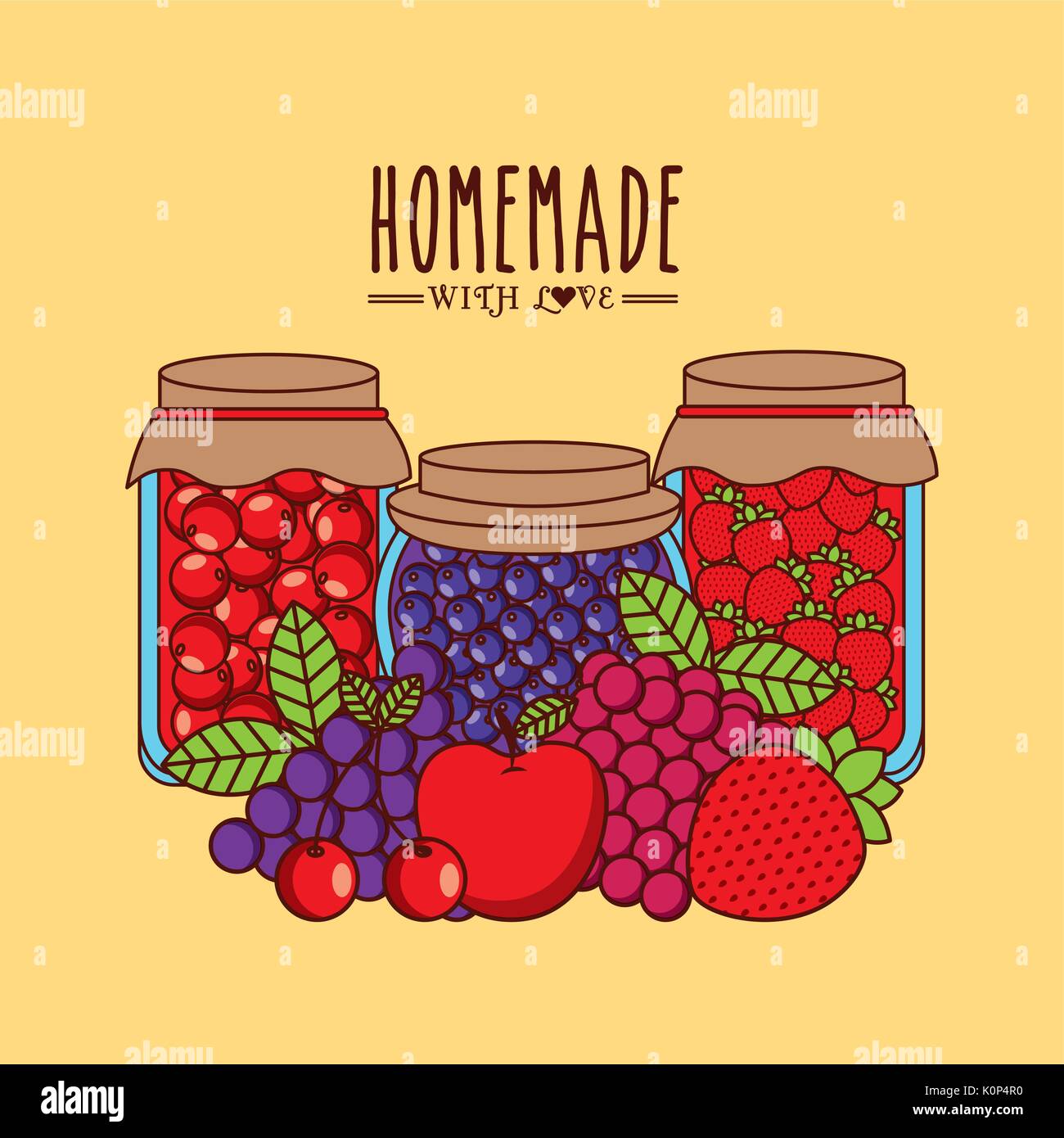 homemade jam design Stock Vector Image & Art Alamy