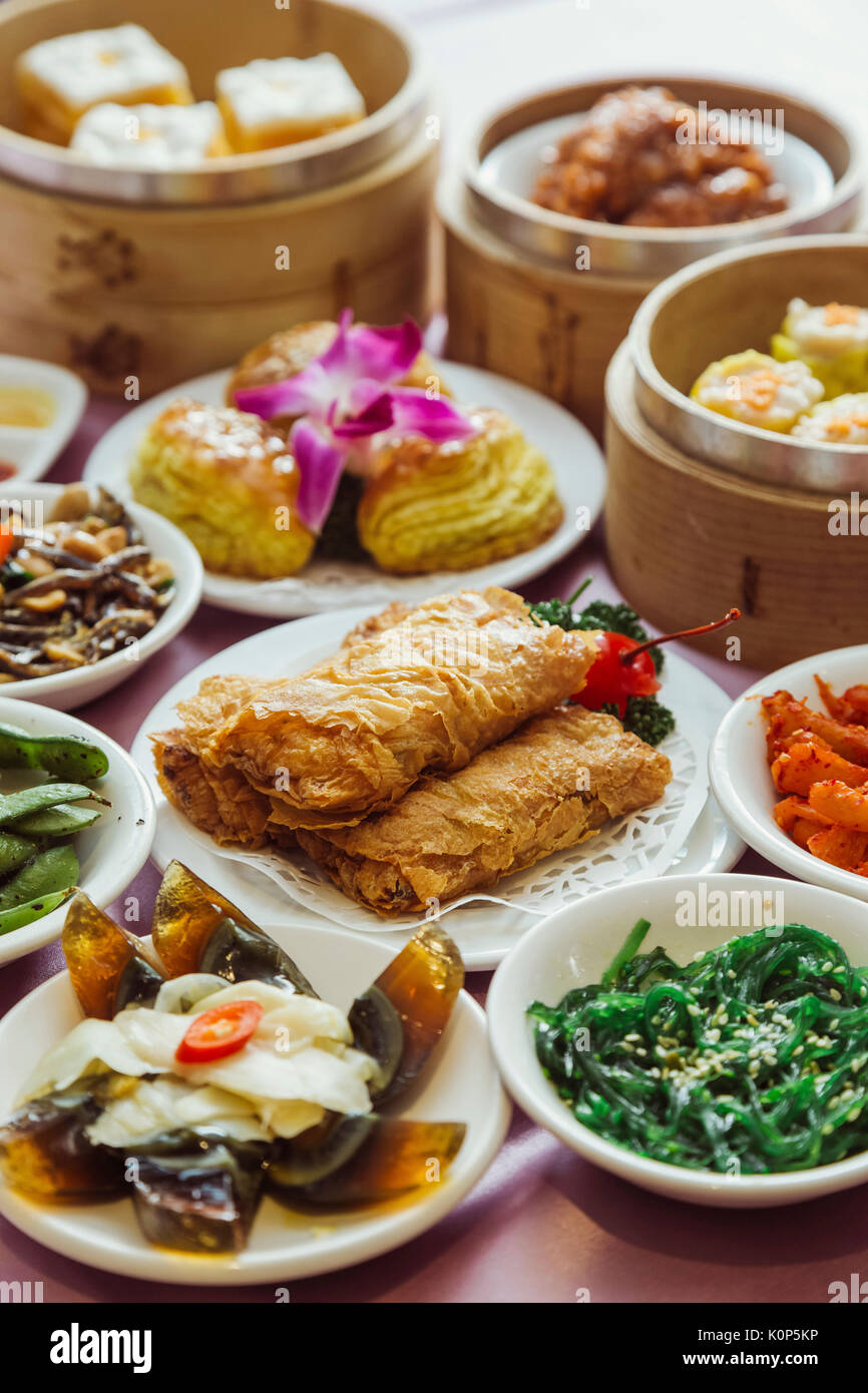 Pan fried bean curd skin and preserved egg Stock Photo Alamy