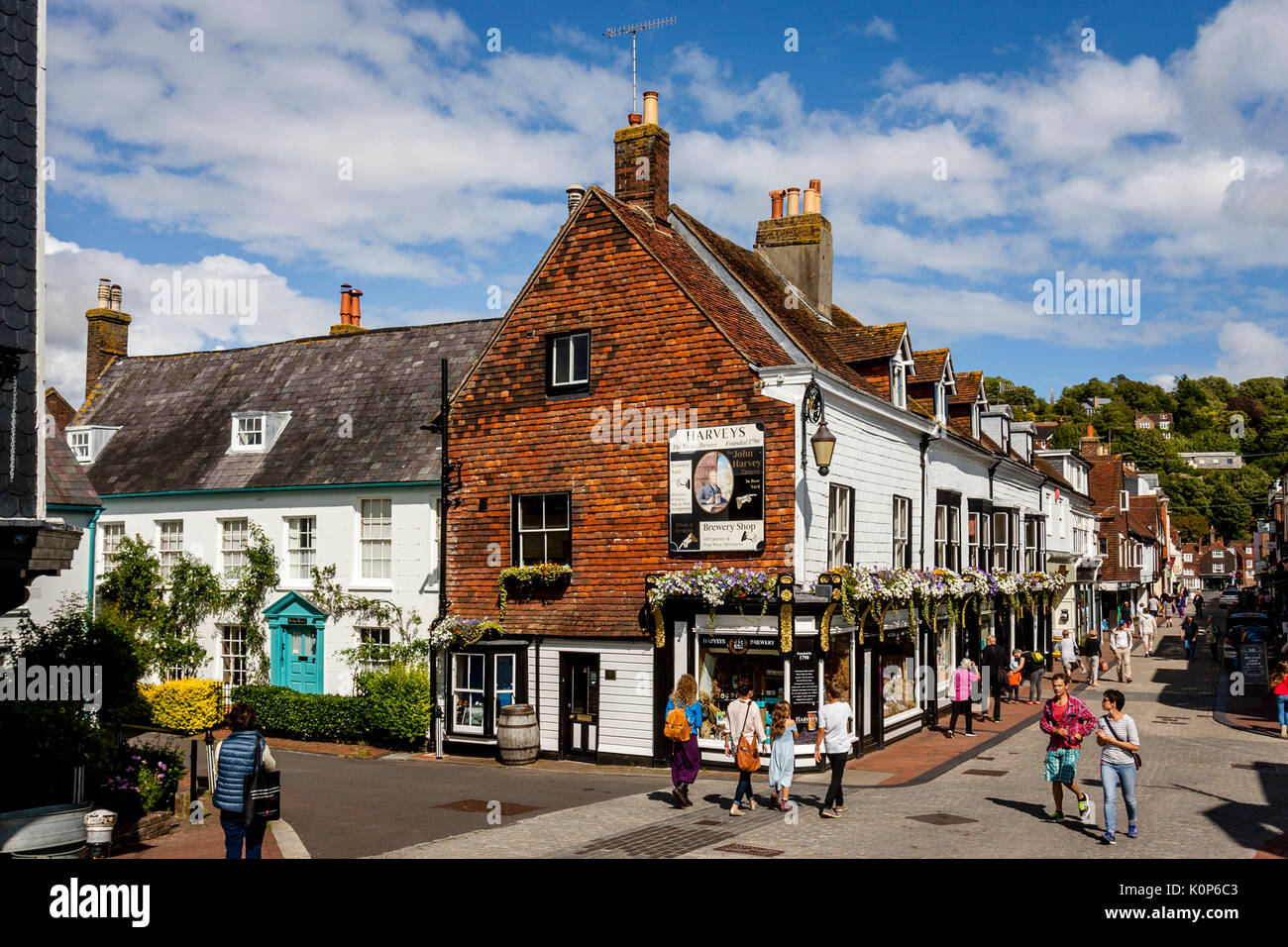 The High Street, Lewes, East Sussex, UK Stock Photo Alamy