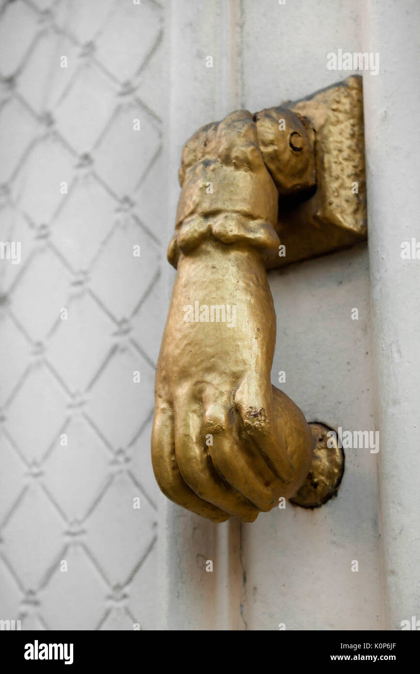 Old door knob close up Stock Photo