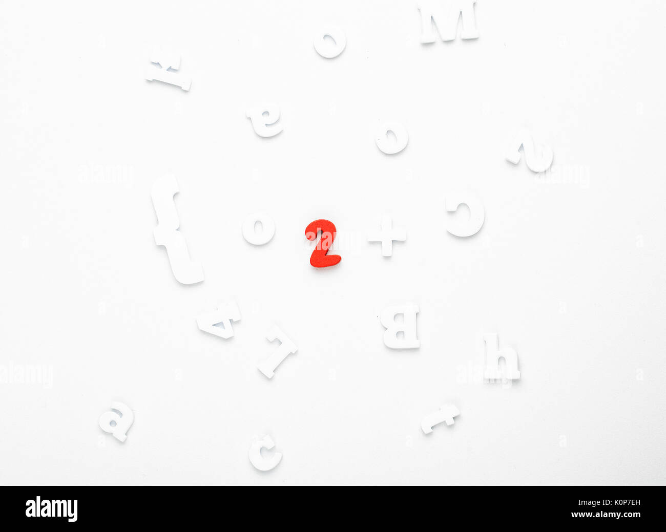 Scholar material to back to school in white background Stock Photo