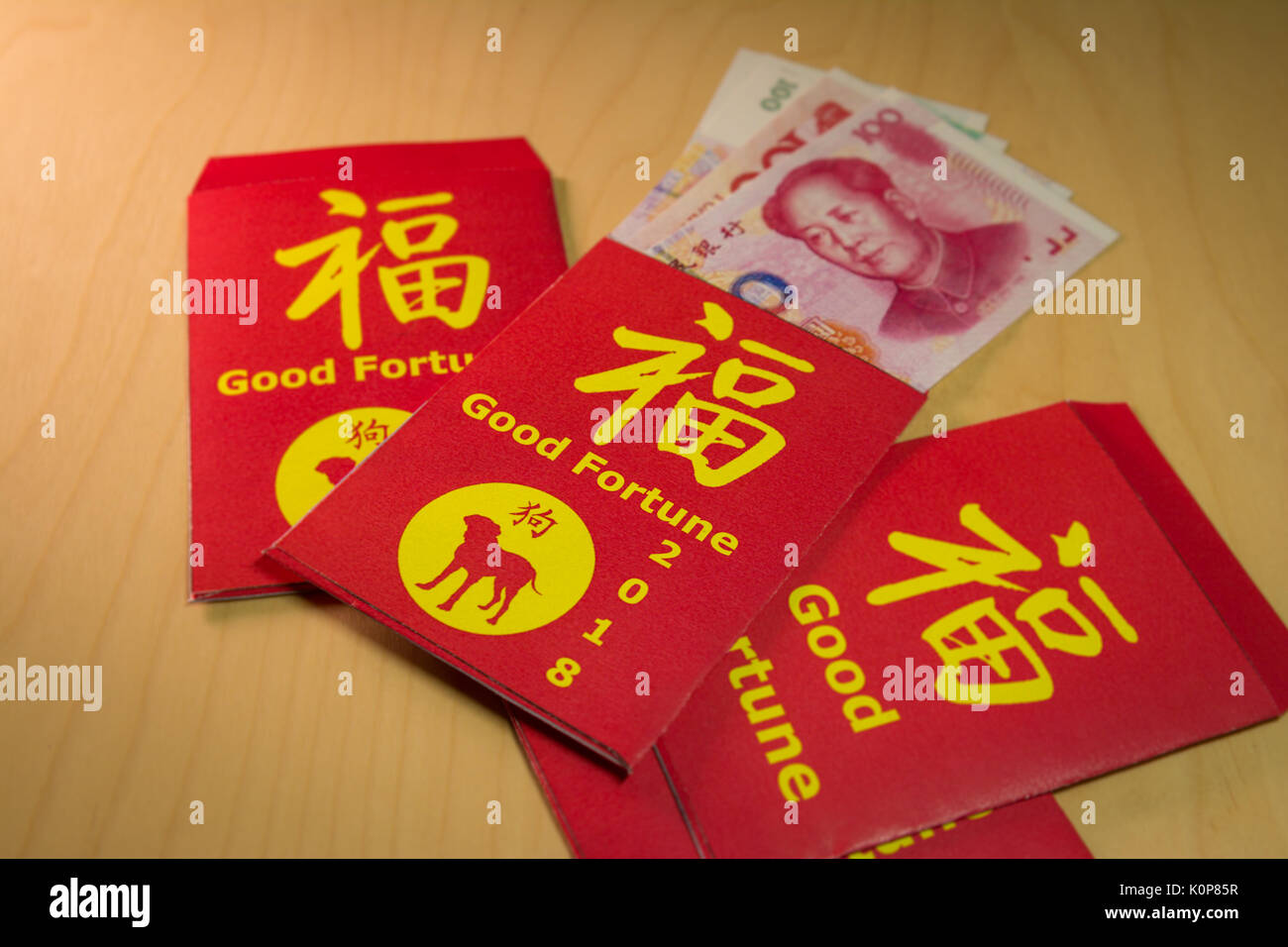 The red envelope or hong bao is used for giving money during