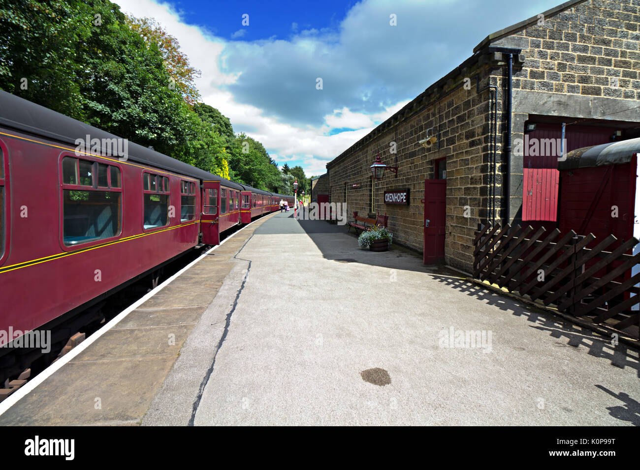 Steam Train Carriages At Oxenhope Station On The Keighley And Worth steam-train-carriages-at-oxenhope-station-on-the-keighley-and-worth