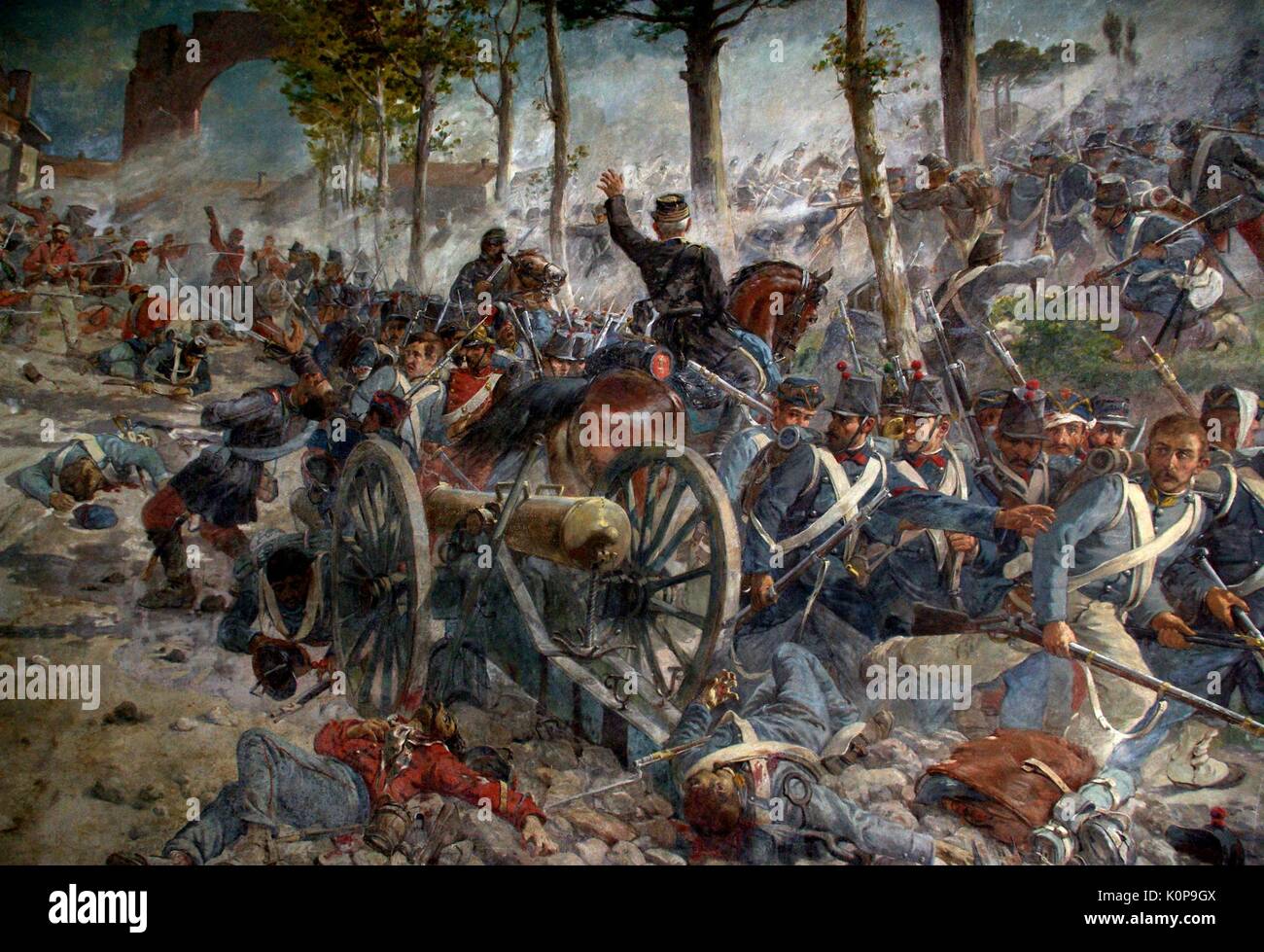 BATTLE OF VOLTURNO 1 October 1860 Stock Photo
