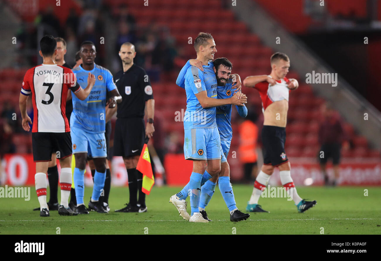 Wolverhampton Wanderers' David Edwards (left centre) and Jack Price