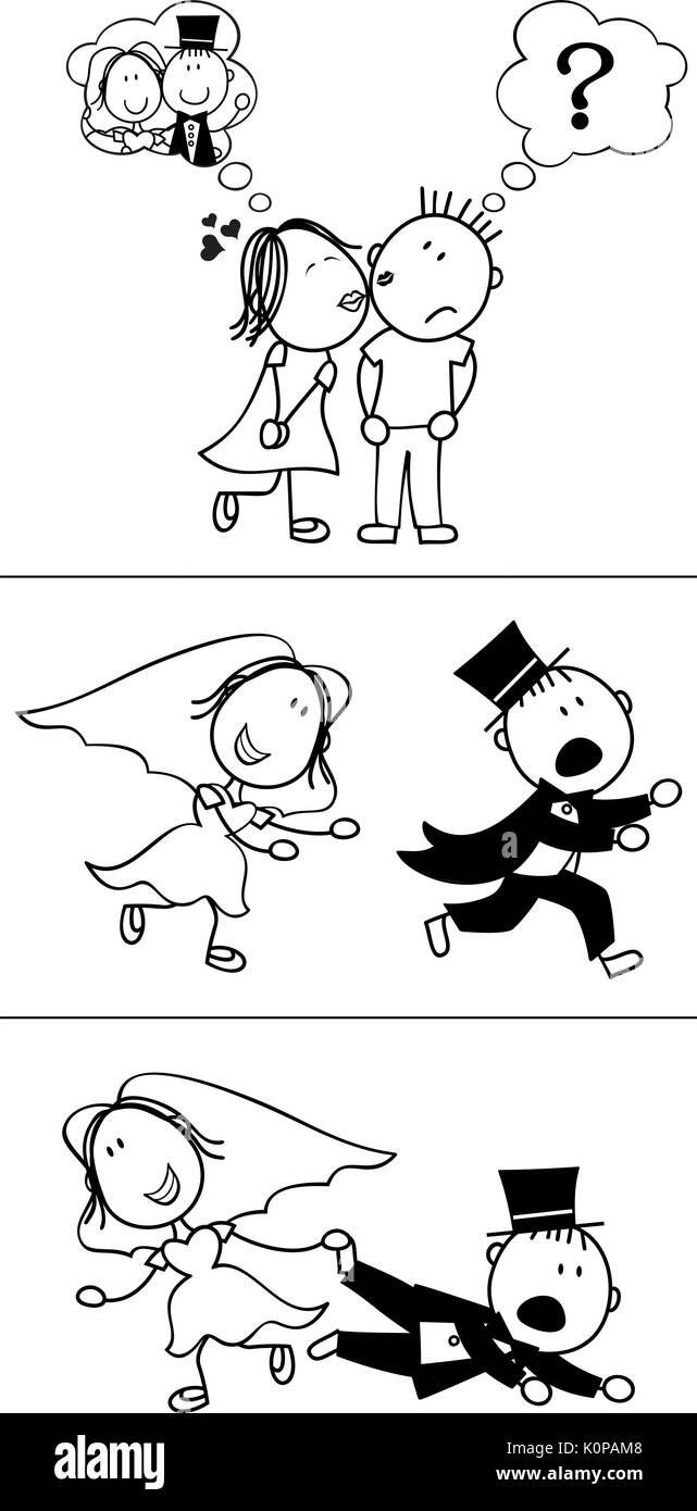 set of isolated couple cartoon, runaway groom, ideal for funny wedding invitation, vector format very easy to edit, individual objects Stock Vector Image & Art - Alamy set of isolated couple cartoon, runaway groom, ideal for funny wedding invitation, vector format very easy to edit, individual objects Stock Vector Image & Art - Alamy