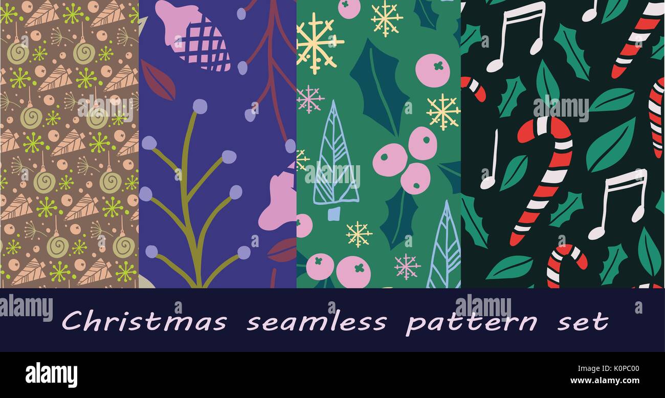 Christmas seamless pattern with fir tree Stock Vector Image & Art - Alamy