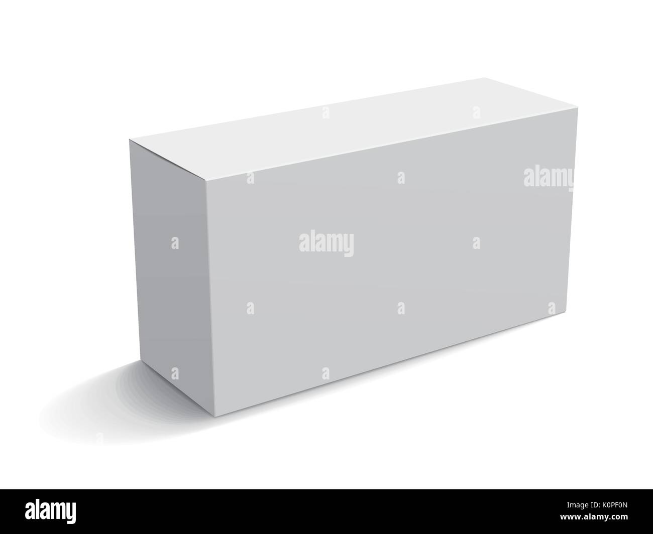 Download Blank Paper Box Mockup White Box Template For Design Uses In 3d Illustration Elevated View Stock Vector Image Art Alamy