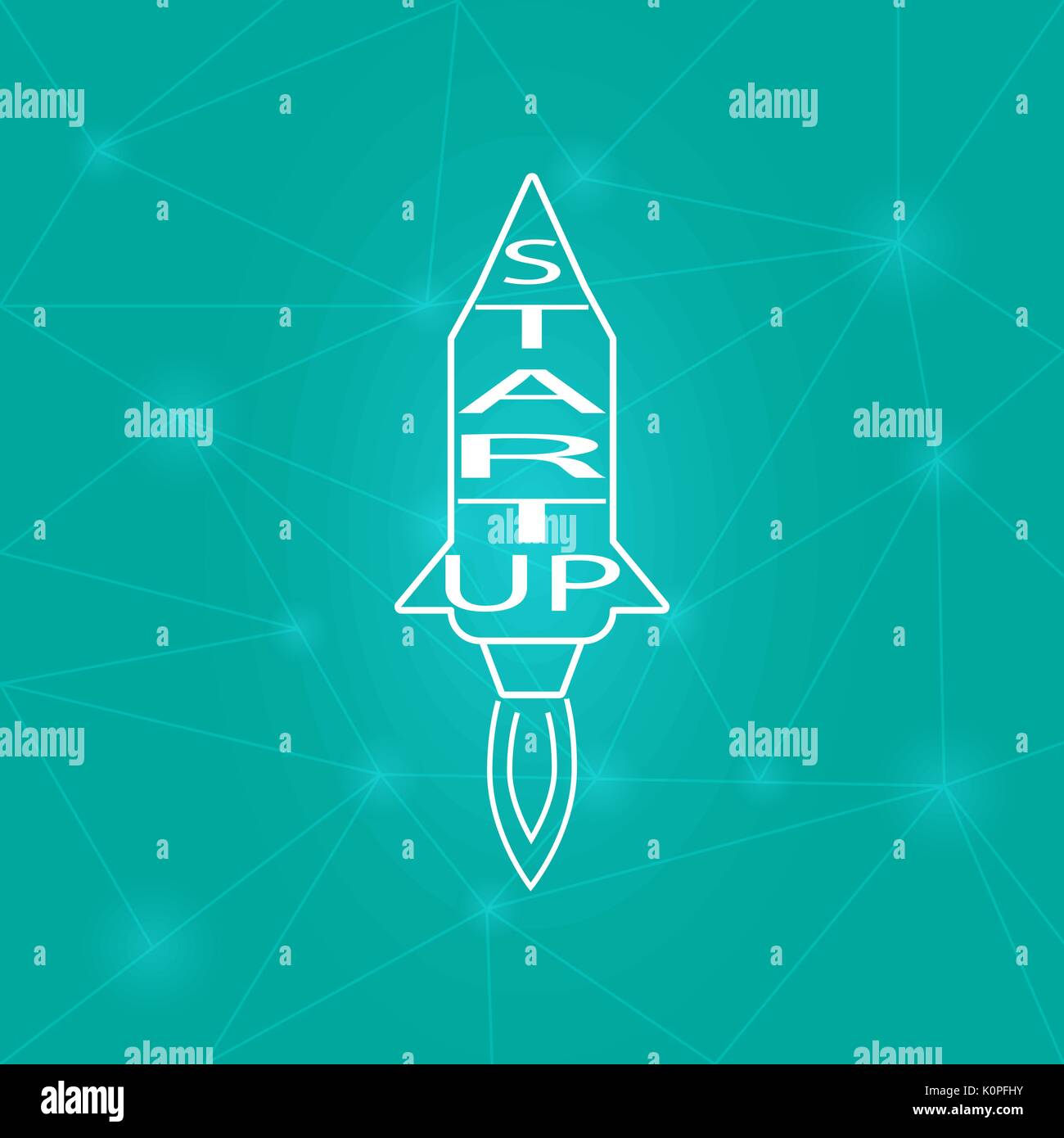 Startup rocket - Technology Background Stock Vector Image & Art - Alamy