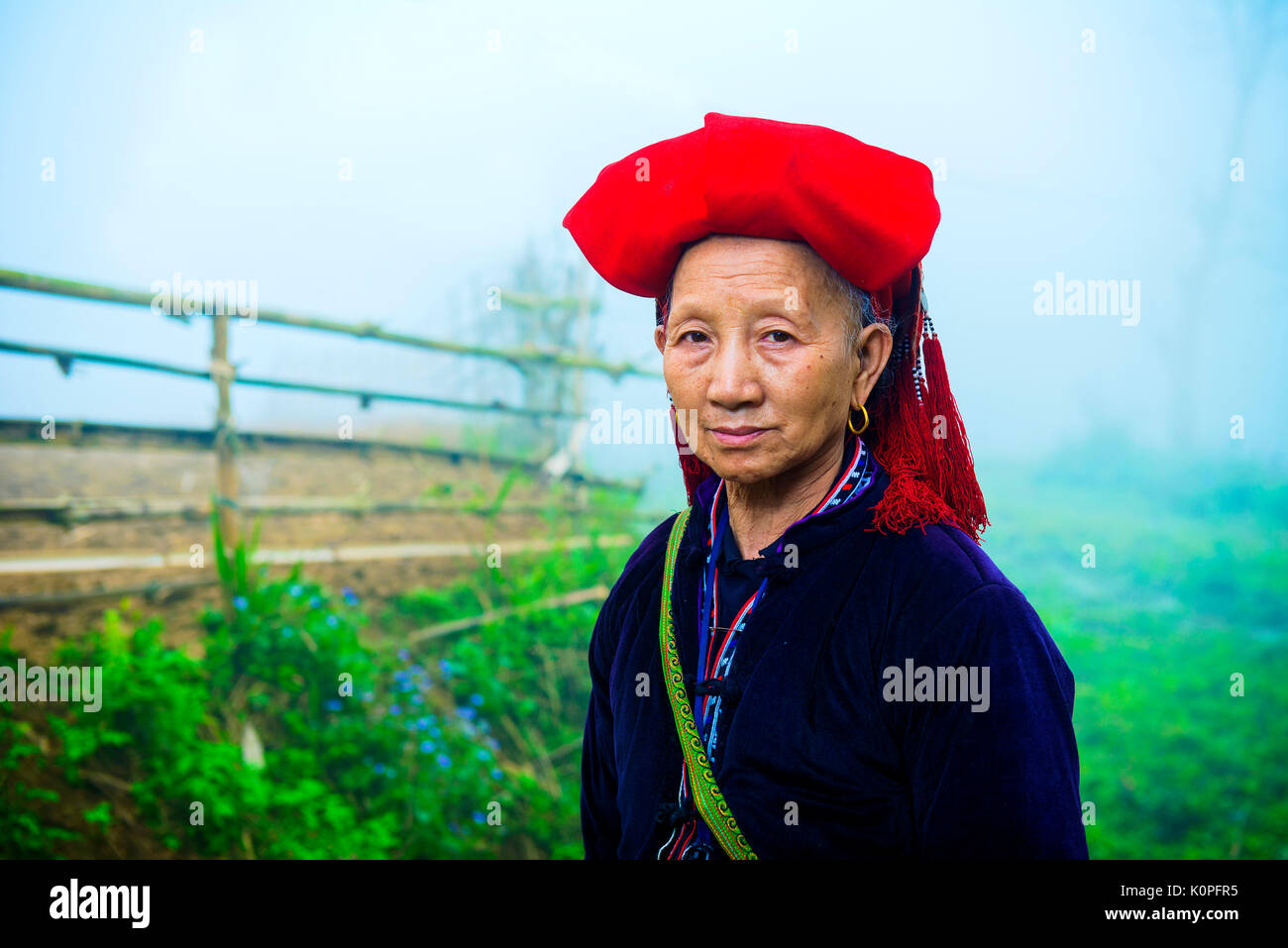 red dao people of Vietnam Stock Photo